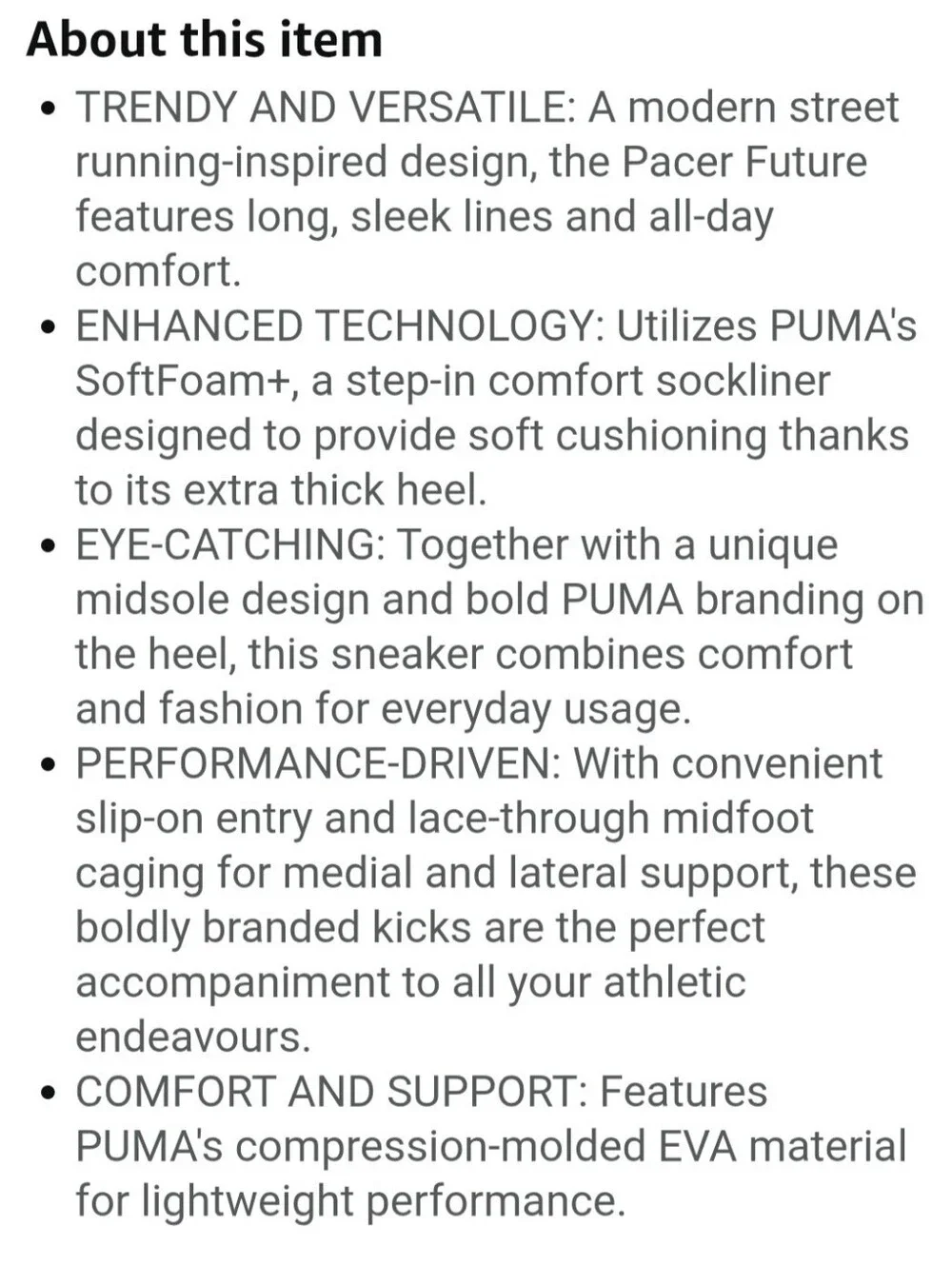 Puma used size